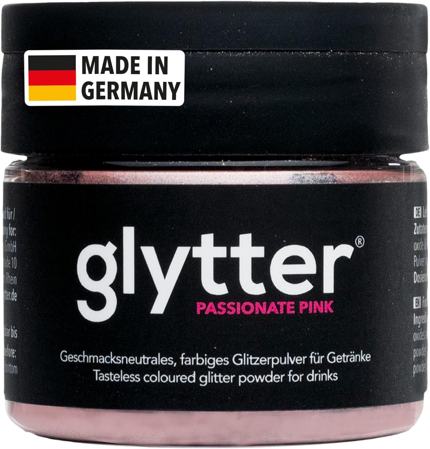 Glytter Glitter Powder For Drinks (roz) - Glitter comestibil pentru băuturi și lichide, Roz, 10 de grame Naty Shop