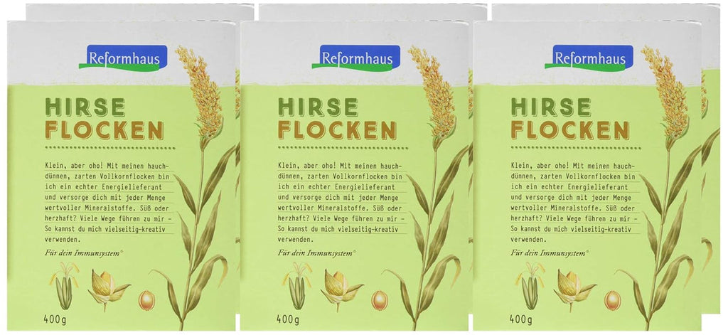 Hirse-Flocken Bio, 6Er Pack (6 X 400 G) Cereale Naty Shop
