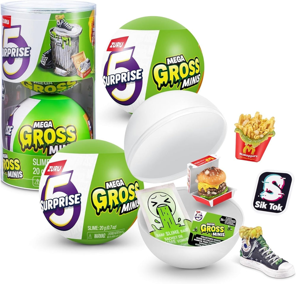 5 Surprise 77568 Kapseln Gross Mega Gross Minis Serie 2 von ZURU, 2 Kapseln Actionfiguren Naty Shop 2 Kapseln Serie 1