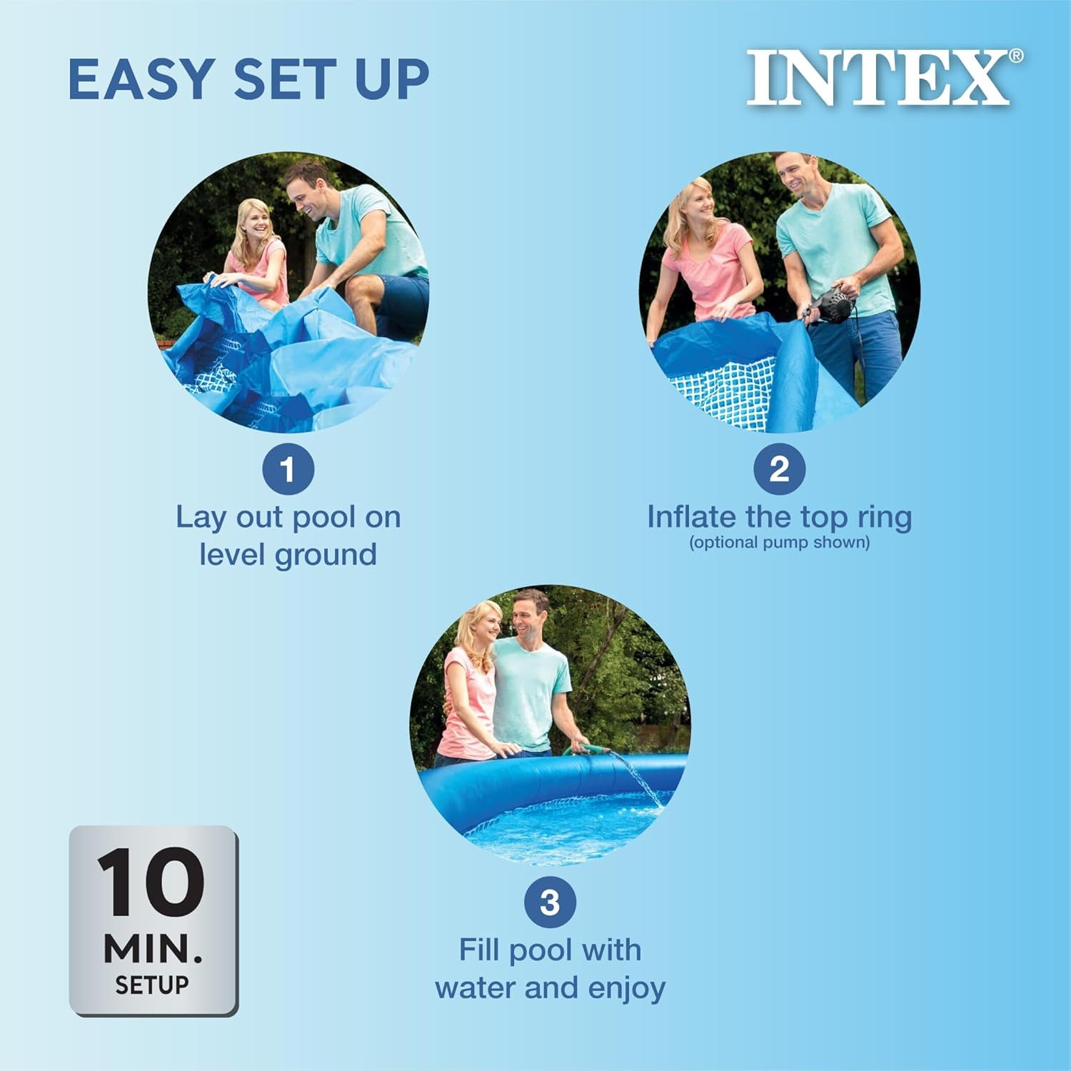 Intex Easy Set Aufstellpool, 305 x 76 cm, Blau, 28120NP
