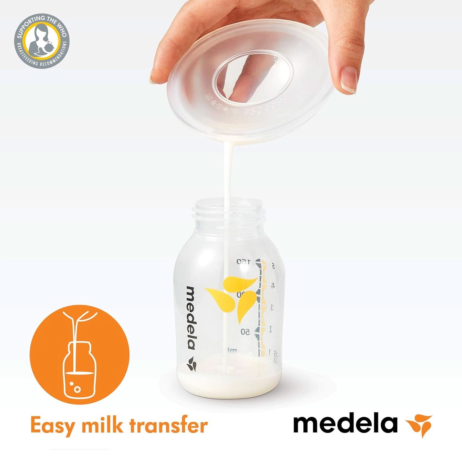 Medela Milk Collection Shells - BPA-, Fabricat din silicon moale, flexibil, Include 2 buc Accesorii Hrana si Alaptare Bebe Naty Shop