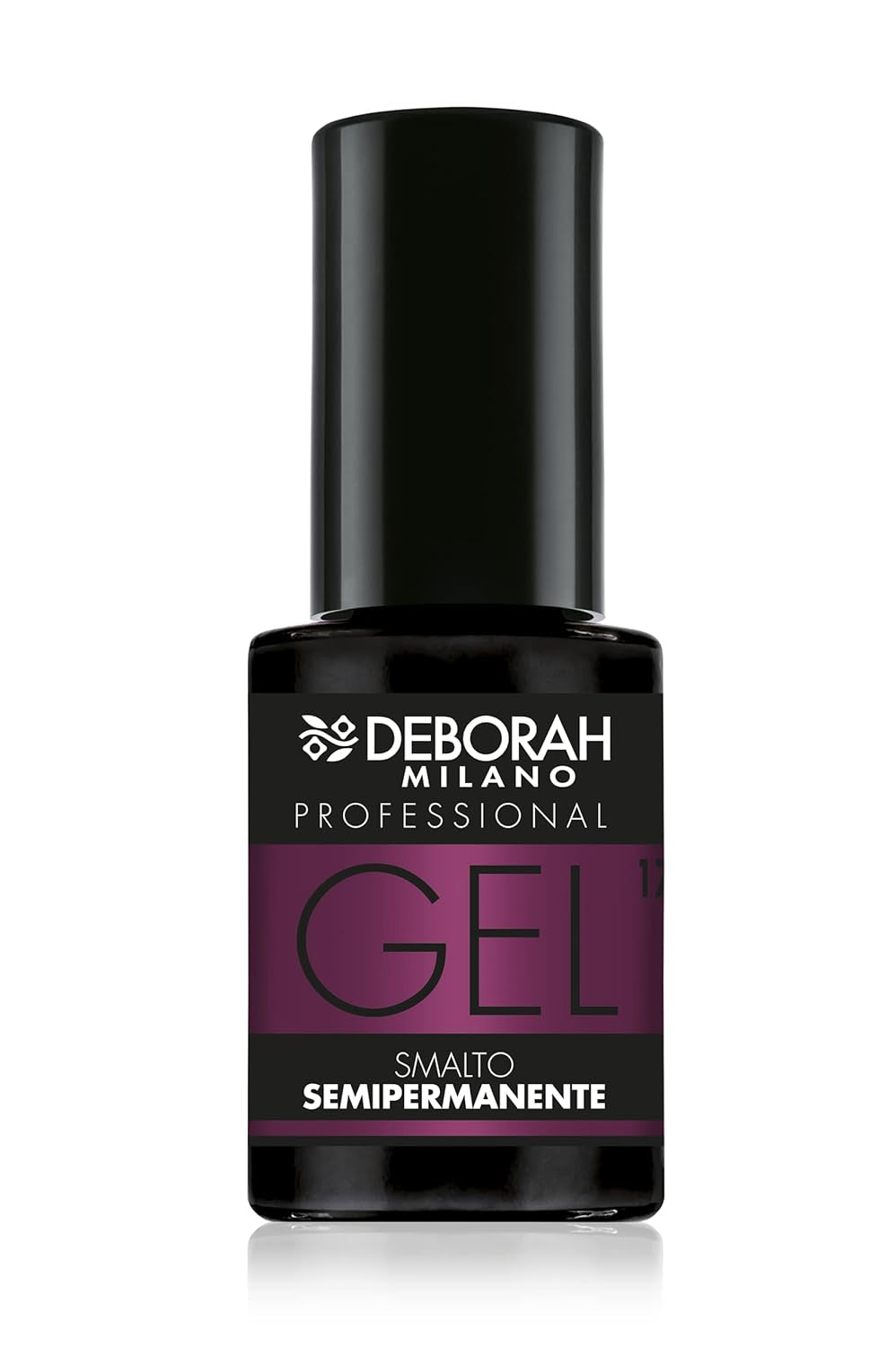 Milano Professional semipermanenter Nagellack, Nr. 21 Burgunderrot, volumengebender Effekt, lang anhaltend, für intensive und glänzende Nägel, 4,5 ml