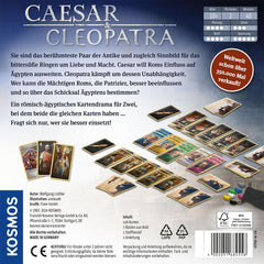 KOSMOS 684556 Caesar & Cleopatra, Strategie-Kartenspiel für 2 Spieler ab 10 Jahren, Erwachsenenspiel, Brettspiel für 2