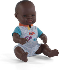 Păpușă Miniland Baby, băiat african, 32 cm, anatomic corect