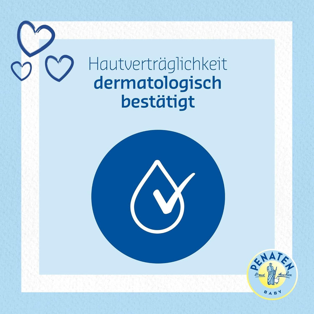 PENATEN Wasch- und Duschcreme (400 ml), Duschgel und Shampoo für Babys, formuliert ohne Parabene und Farbstoffe. Mutter und Kind Naty Shop