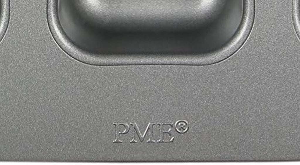 CSB106 Quadratische Antihaftbeschichtete Backform Mit 12 Minilöchern Aus Karbonstahl, Edelstahl, Silver, 37.3 X 26.1 X 3.1 Cm Matrite si tavi pentru copt Naty Shop