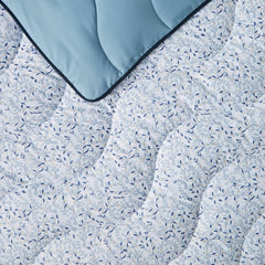 Night Lark Coverless Duvet Super King 6 Tog Spring Summer - Blue Garden Cuvertură super moale, confortabilă și ușoară, lavabilă la mașină și uscare rapidă, set de perne All-In-One, reversibil Plapumi si pilote Naty Shop
