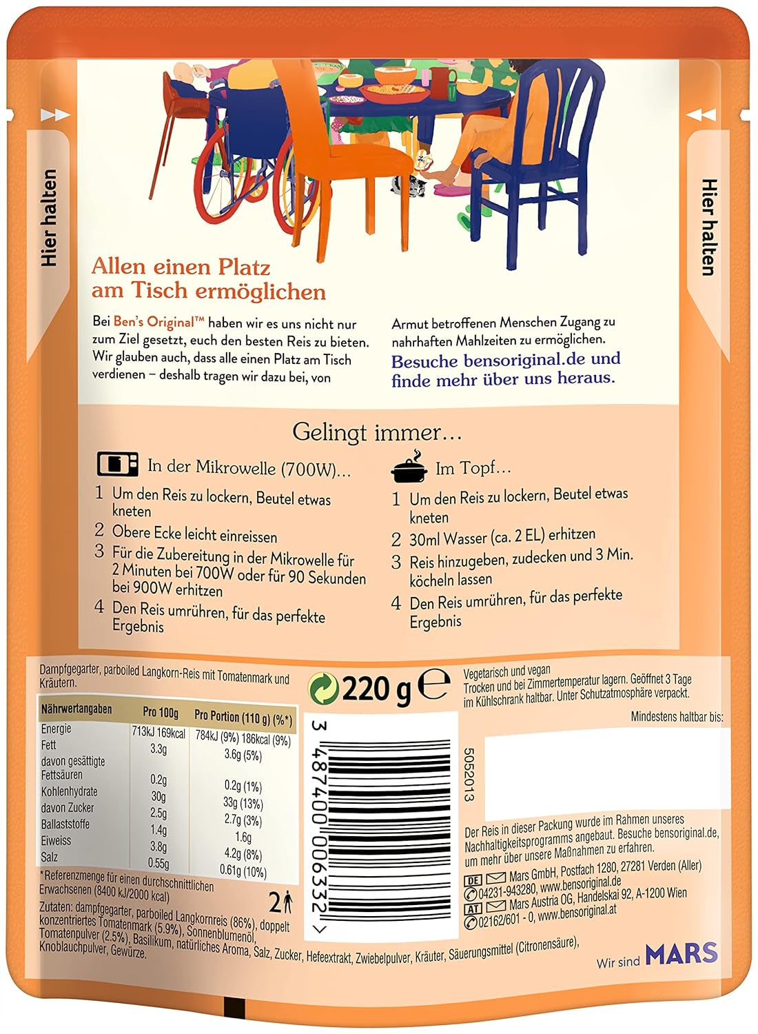 BEN'S ORIGINAL™ Mittelmeer-Express-Reis 6 x 220 g