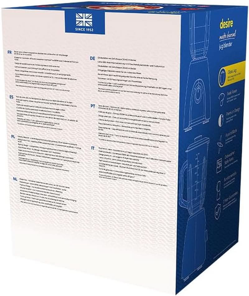 Russell Hobbs Standmixer [Smoothie Maker] Mixer (Blender, 1,5L Glasbehälter, 2 Stufen Und Pulse-Funktion, Bpa-Frei, Edelstahlmesser, 850 Watt Hochstleistung) Matte Charcoal 27121-56 Mama si Copilul Naty Shop