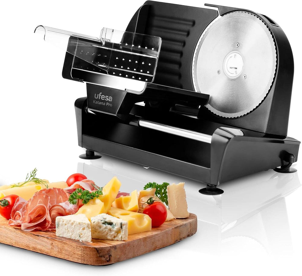 Ufesa Quick Slicer Processor Multifunktions-Foodprozessor 10-In-1, 1200W, 1.5L Fassungsvermögen, Edelstahlgehäuse, X3 Doppelseitige Scheiben, X1 Schneidemesser, X1 Rührlöffel Mutter und Kind Naty Shop Katana Pro Edelstahl
