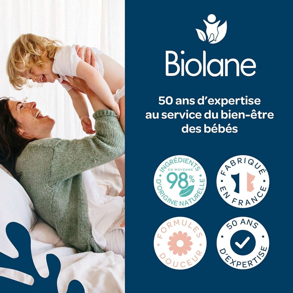 BIOLANE – Baby-Feuchttücher für Gesicht und Hände – Hypoallergen – Für empfindliche Haut Baby-Feuchttücher Naty Shop