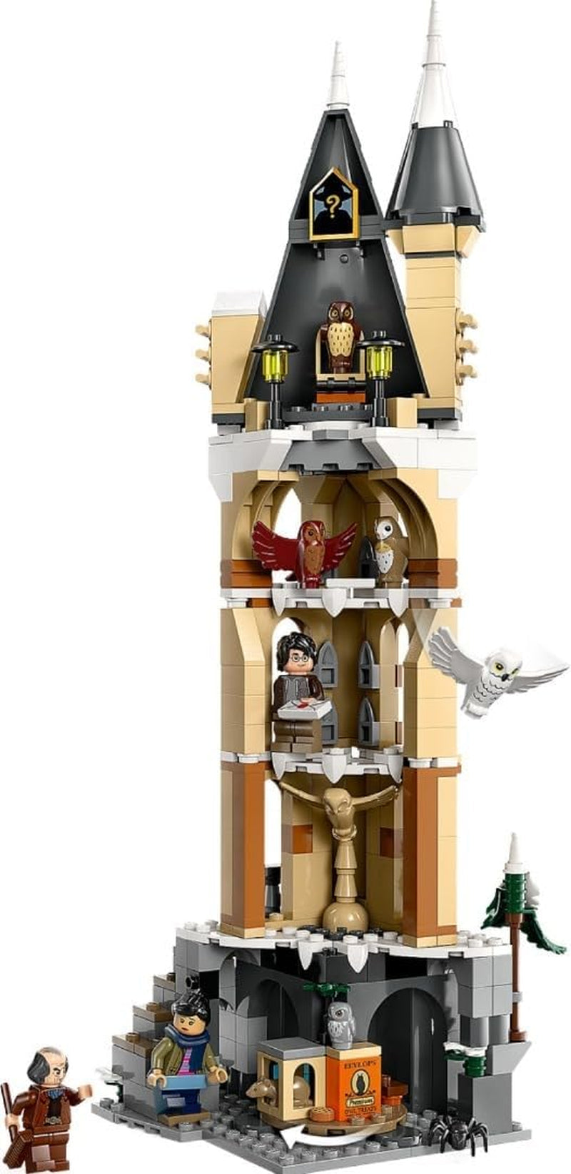 LEGO Harry Potter Eulerei im Schloss Hogwarts, Abenteuerset mit Spielzeugtieren und 3 Minifiguren, Filmspielzeug für Kinder, Geschenk für Mädchen, Jungen und alle Fans ab 8 Jahren 76430 Bausets Besuchen Sie den LEGO-Store