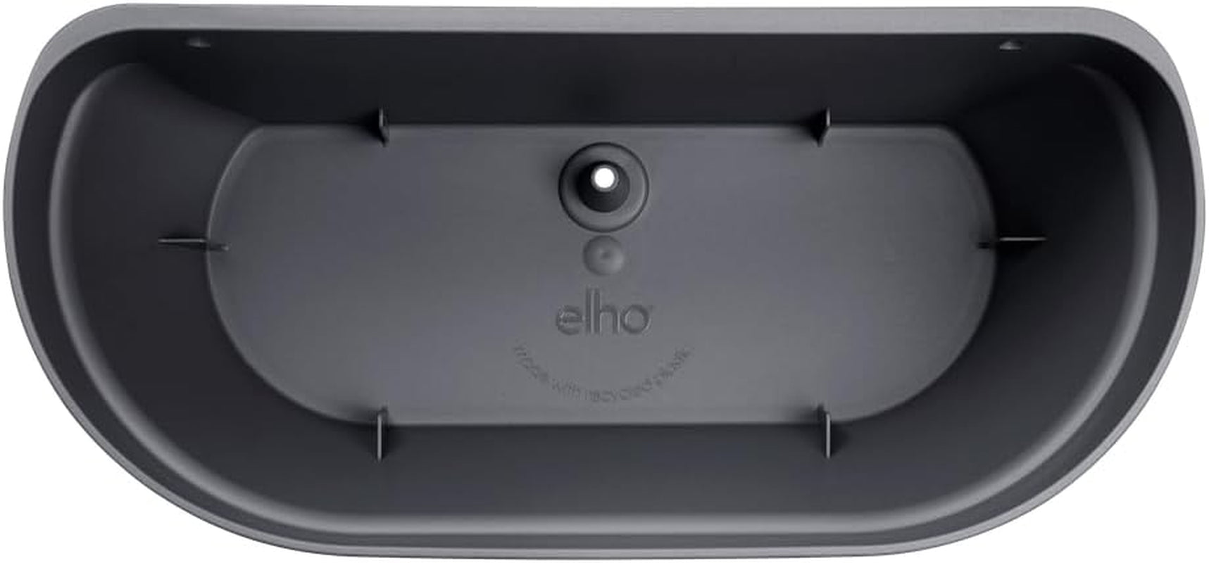 elho Vibia Campana Jardinieră de perete 35 - Jardinieră pentru balcon și utilizare în exterior - Ø 35,0 x H 14,8 cm - Negru/Antracit