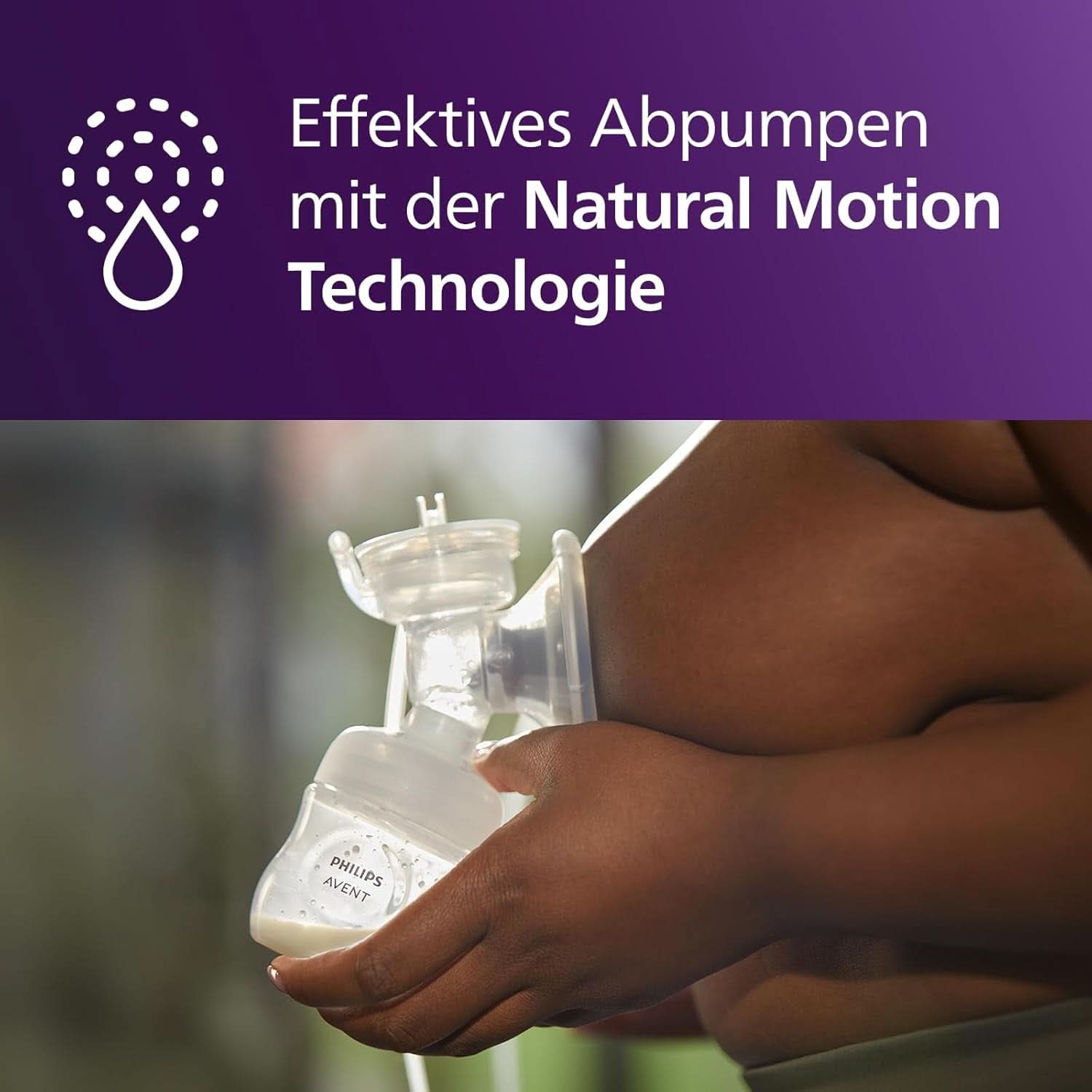 Elektronische Philips Avent Einzelmilchpumpe Premium - Mit Natural Motion Technologie, wiederaufladbarem Akku, Timer-Anzeige (Modell SCF396/31) Zubehör Essen und Stillen Bebe Naty Shop