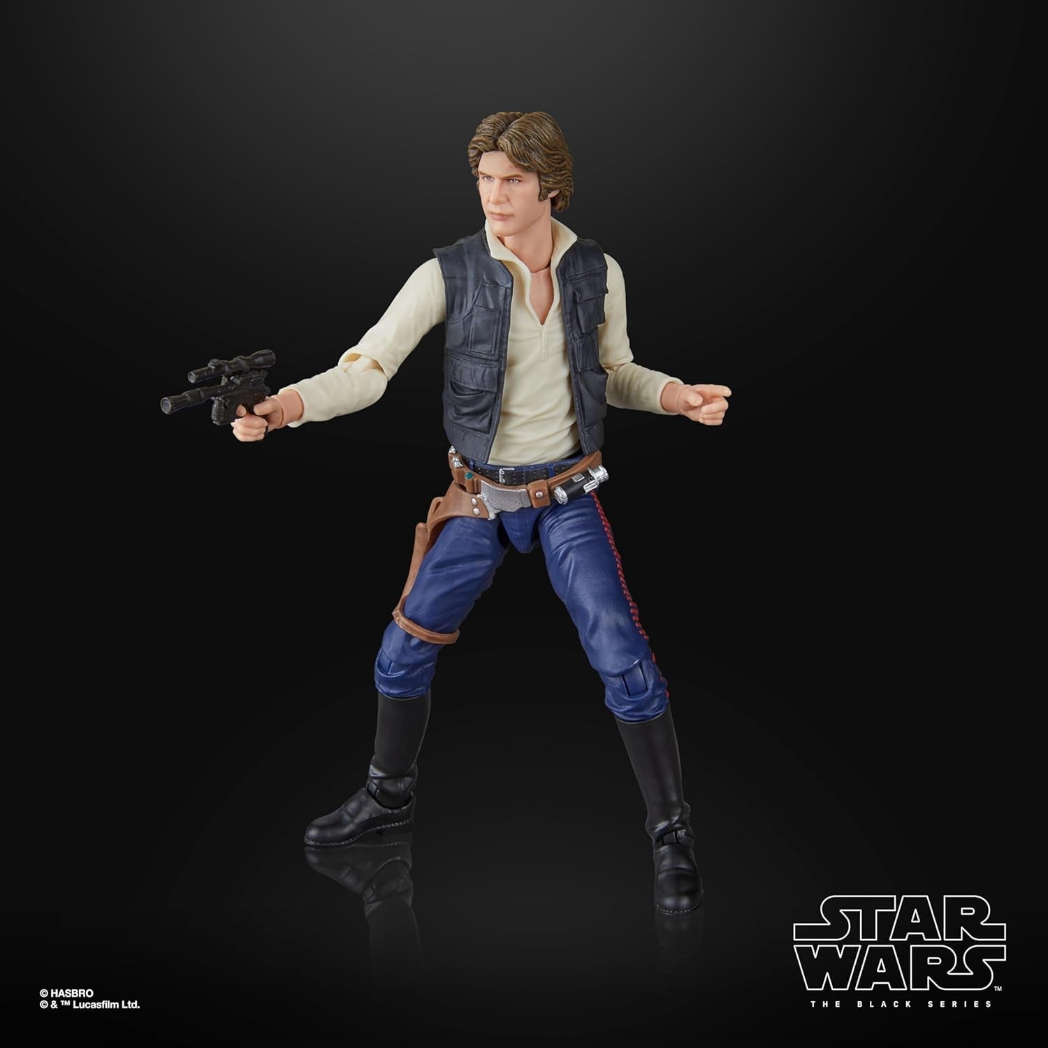 Star Wars The Black Series Han Solo, Star Wars: A Hope Premium-Sammel-Actionfigur (15 cm) Actionfiguren Naty Shop