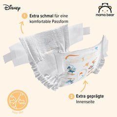 Amazon-Marke: Mama Bear Disney Ultra Dry Windeln, Größe 3 (4–9 kg) – Monatsbox, Weiß, 172 Stück (2 Packungen mit 86 Stück)