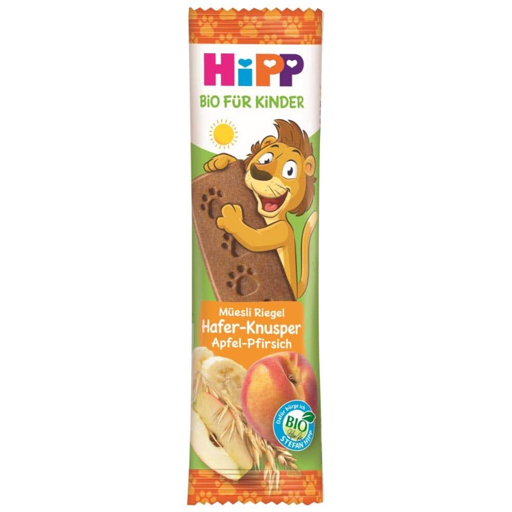 Hipp Bio-Riegel Müesli-Freund Elefant Butterkekse in Apfel-Vanille, 24Er Pack (24 X 20 G) Mutter und Kind Naty Shop 20 G (24Er Pack) Haf./Apfel-Pfirs.