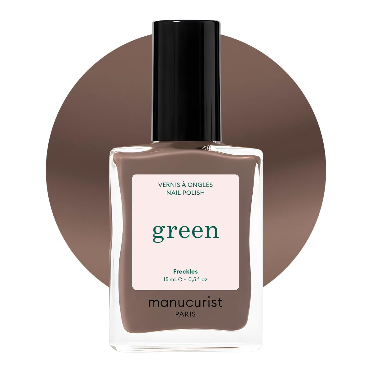 Manucurist Green – Rosy Beige Shell Beige Nagellack – Schnell trocknender Nagellack – DIY-Nägel – Vegan 12-Free – Pflanzenbasiert – Nagellack – Hergestellt in Frankreich