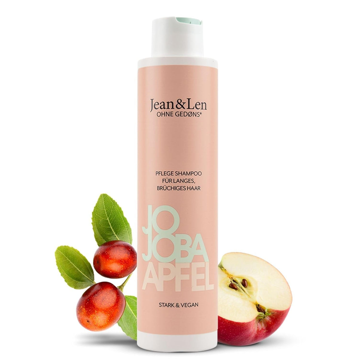 Jean & Len Pflegeshampoo Jojoba & Apfel, pflegt langes und brüchiges Haar, 300 ml Dusche und Bad Jean & Len 300 ml