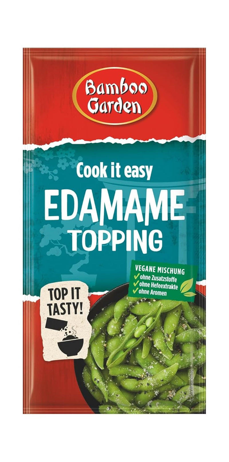 Bambusgarten – Edamame-Topping | Sesamtopping zum Verfeinern von Edamame Gerichten | Vegane, natürliche Zutaten | 15 g im Beutel
