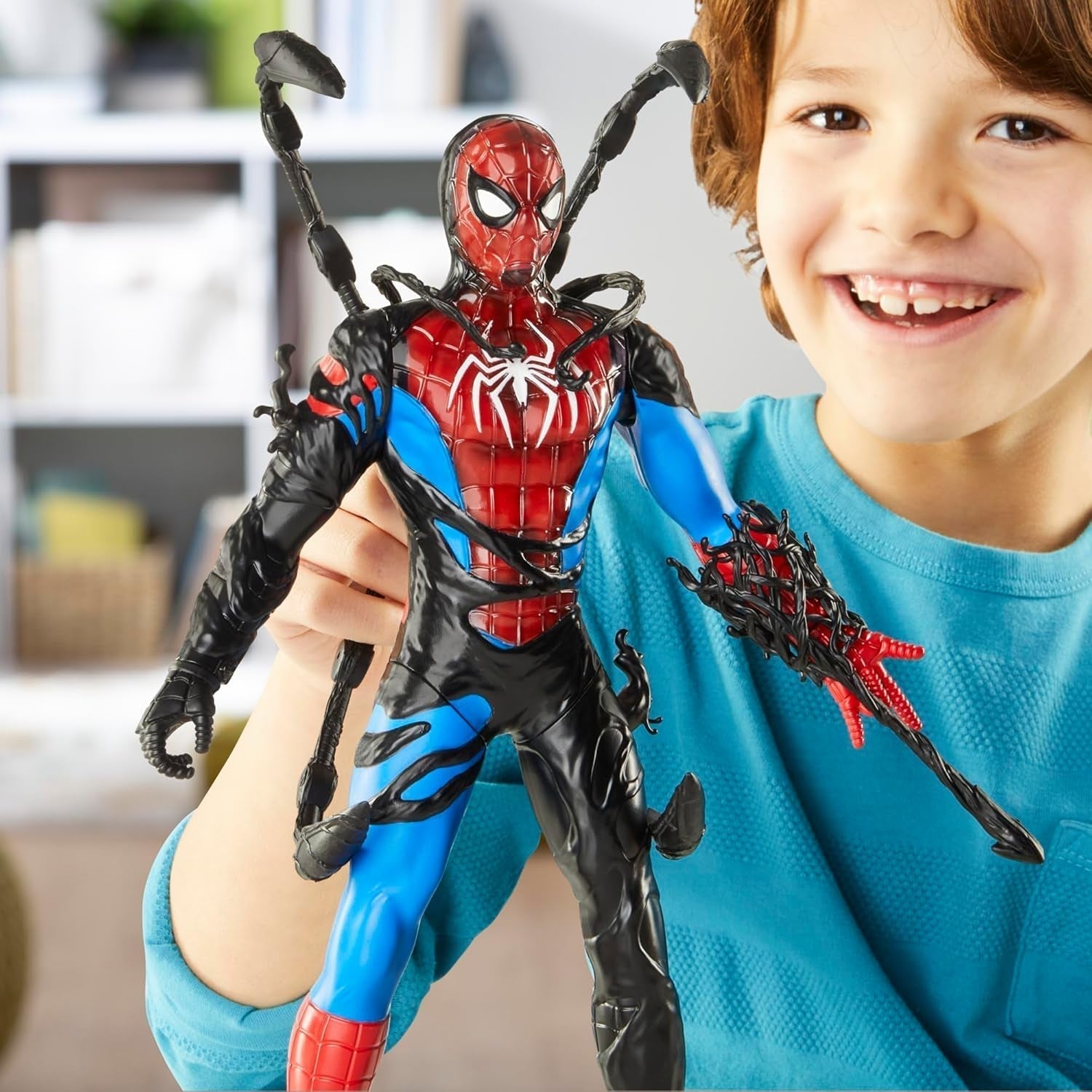 Marvel Spider-Man Venomversus Spider-Man Schimbător de culori Figura de acțiune cu accesoriu Action figures Naty Shop