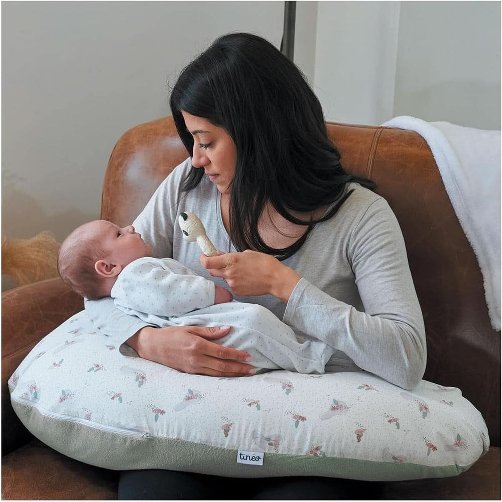 Schwangerschaftskissen - Stillkissen - 2 in 1 Multifunktionskissen - Abnehmbarer Bezug 78 x 44 cm Zubehör Essen und Stillen Bebe Naty Shop