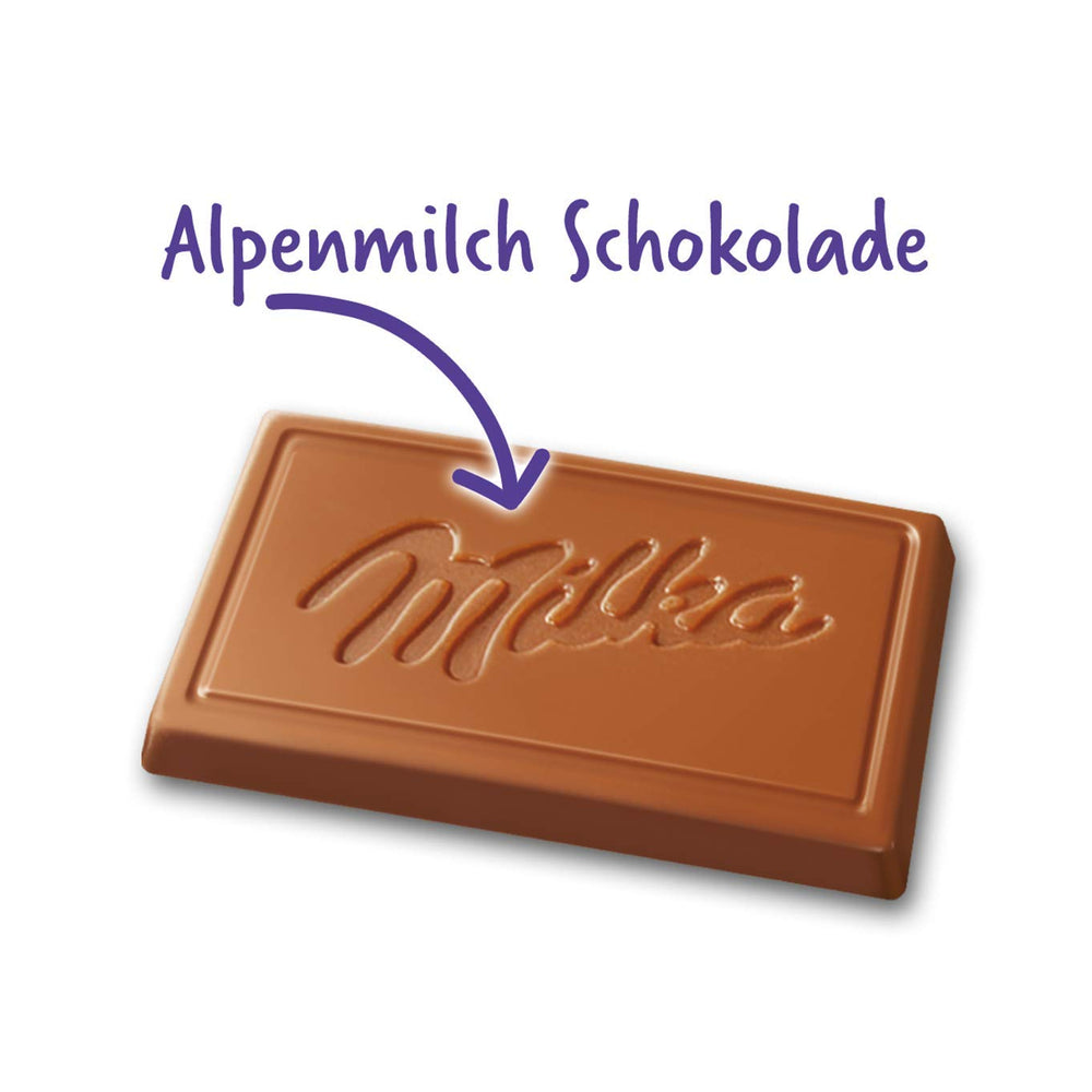 Naps Alpenmilch 1 x 1 kg, zartschmelzende Mini-Schokoladenquadrate aus feiner Alpenmilch-Schokolade, Box (3er-Pack)