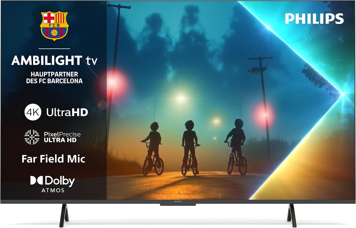 Televizor inteligent LED Philips Ambilight 43PUS8200 4K - ecran de 43 de inci cu Pixel Precise Ultra HD, Titan OS, Dolby Vision și sunet Dolby Atmos