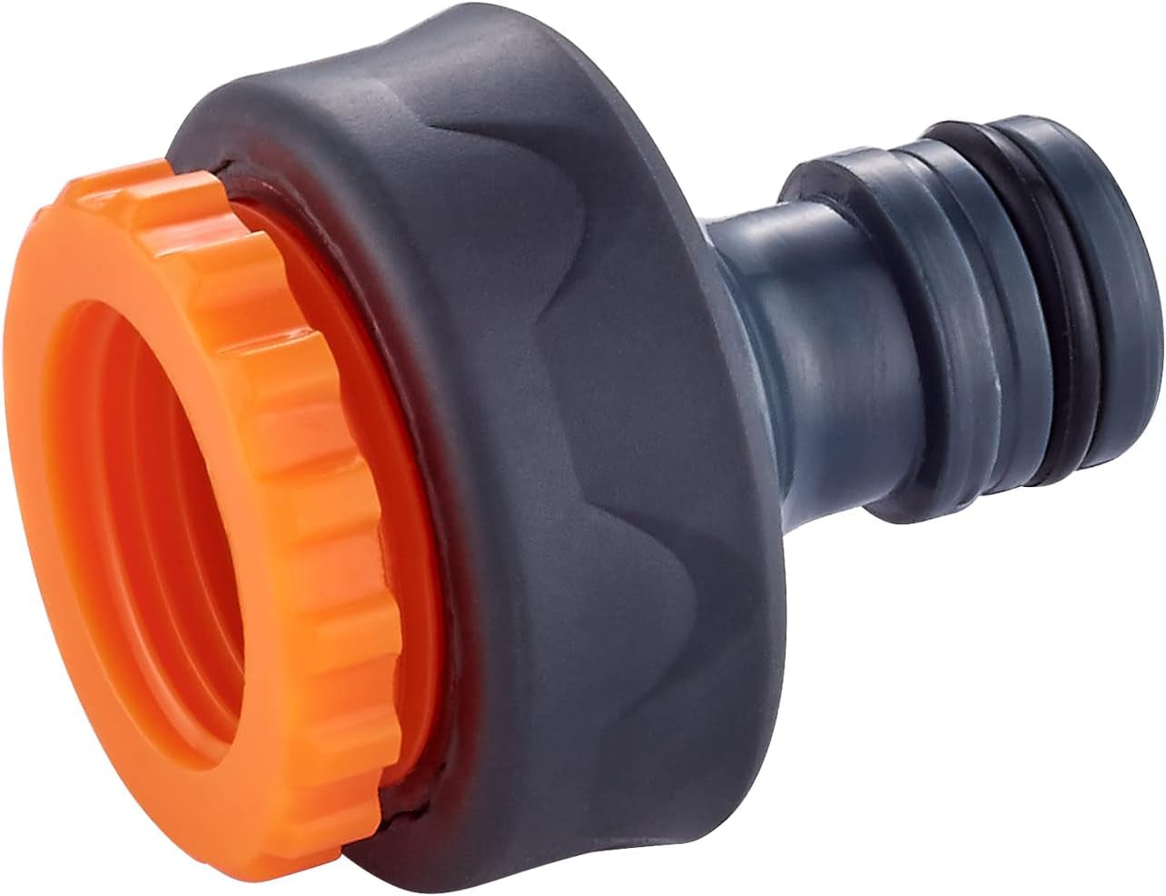 Distribuitor GRIFEMA cu 4 căi, racord de apă de 3/4 inch și 1/2 inch, 4 dispozitive pot fi conectate simultan, debit de apă reglabil, portocaliu/negru