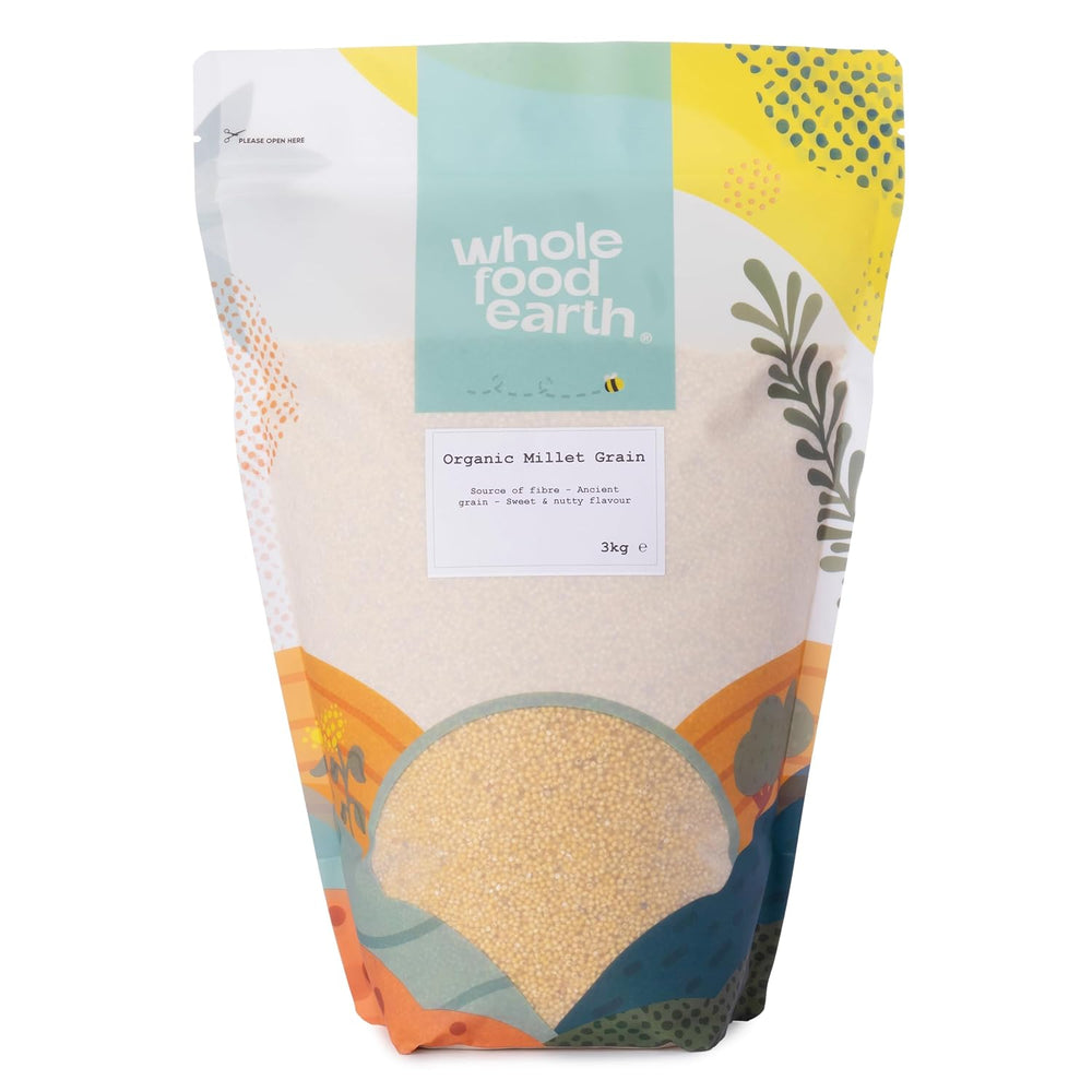 Hirse Bio Wholefood Earth 2 kg | GVO-frei | Vegan | Reich an Ballaststoffen | Bio-zertifiziert