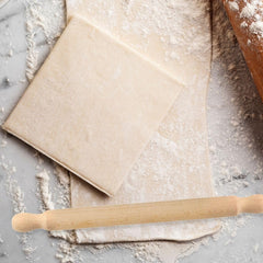 Zenker Rollholz aus Buchenholz, 350 x 30 x 30 mm – Perfekt für Teige und Fondant, FSC-zertifiziert, mit praktischer Manschette, Braun