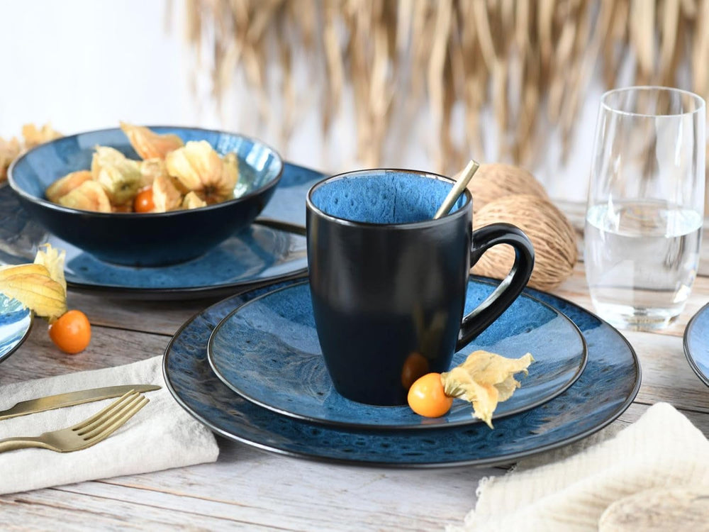 Creatable, 23630, Seria CAPRI - Smalt reactiv, Set de veselă 16 piese Seturi vesela masa Naty Shop