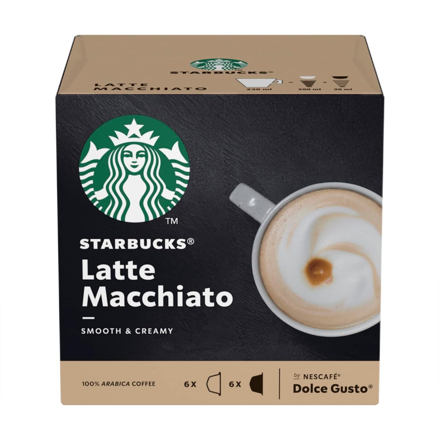 STARBUCKS Probierset, White Cup Variety Pack by Nescafé Dolce Gusto Kaffeekapseln & Vanilla Macchiato by Nescafé Dolce Gusto Kaffeekapseln 6 x 12 (72 Kapseln, 36 Portionen)