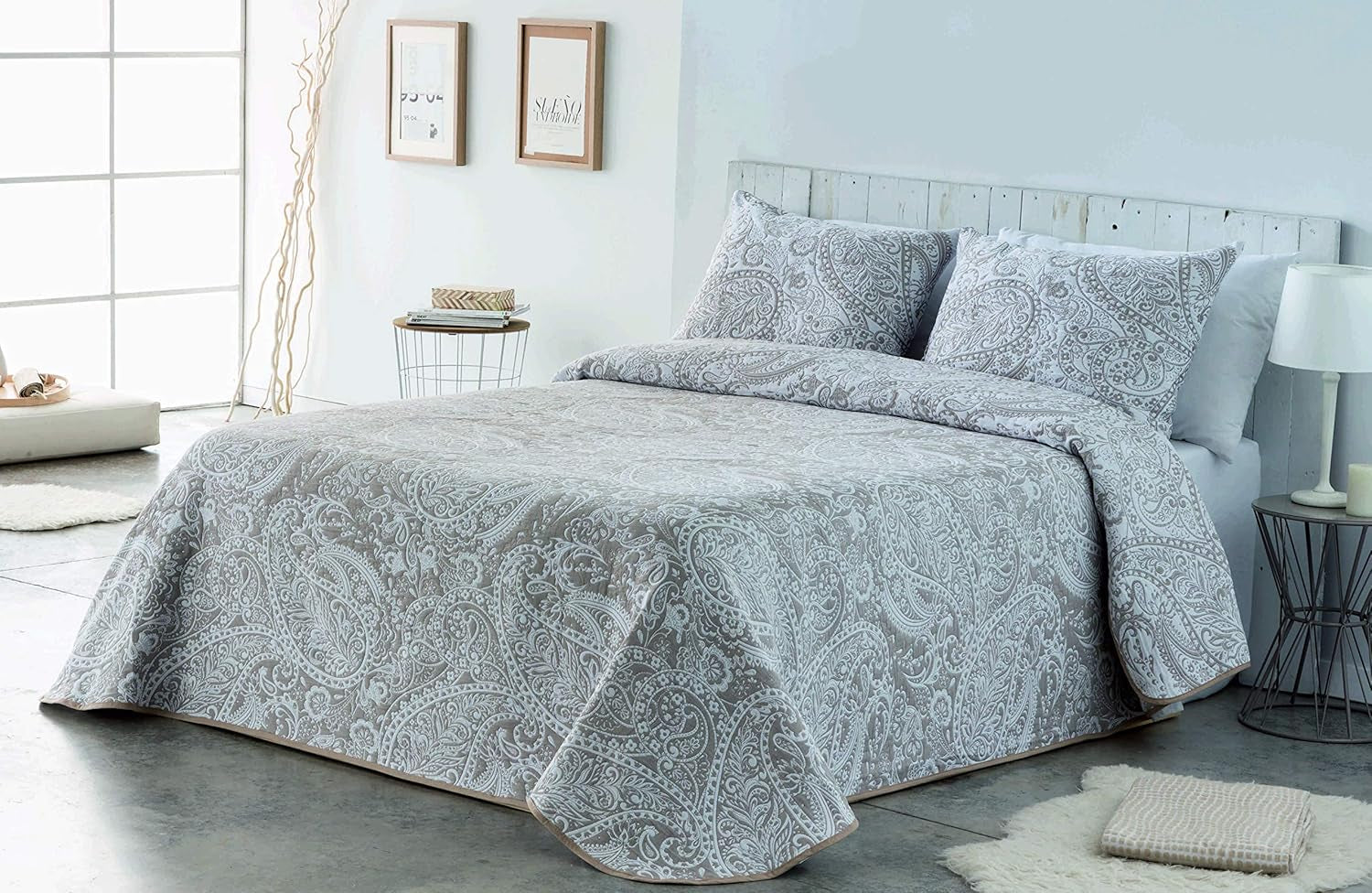 VIALMAN Leichte Decke Sofia 29, Baumwolle Polyester, Braun, Cama 135: 230 x 270 cm Betten und Decken Besuche den VIALMAN-Store Taupe 180 x 190 cm