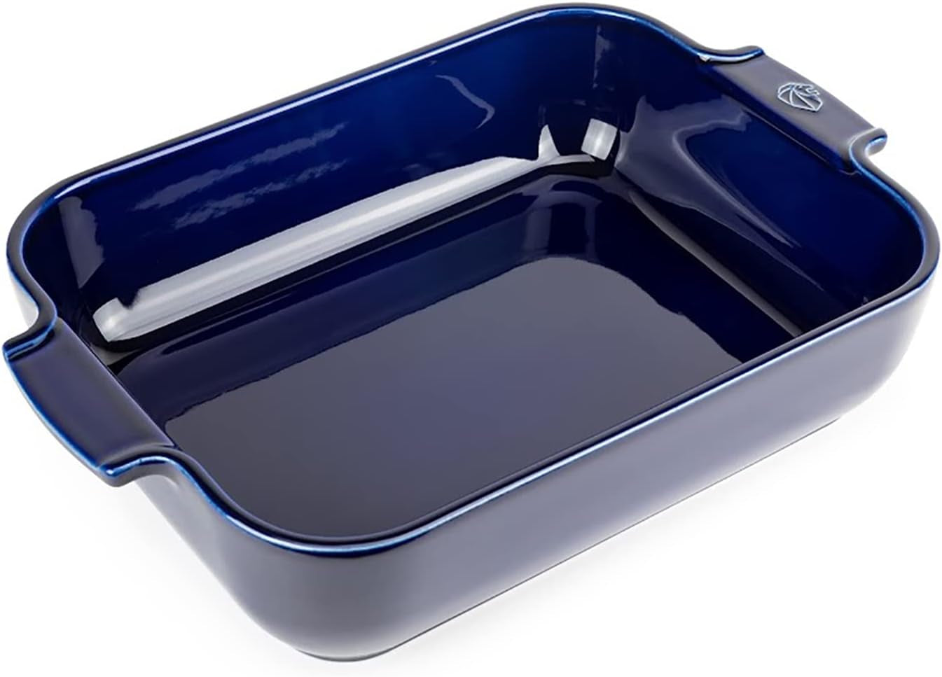 Peugeot Appolia Rechteckige Auflaufform Mit Griffen, Keramik, Schiefer / Grau, 7.2X31X21.7 Cm, Fassungsvermögen: Ca. 2 L, 60060 Backformen und Backbleche Naty Shop Blau