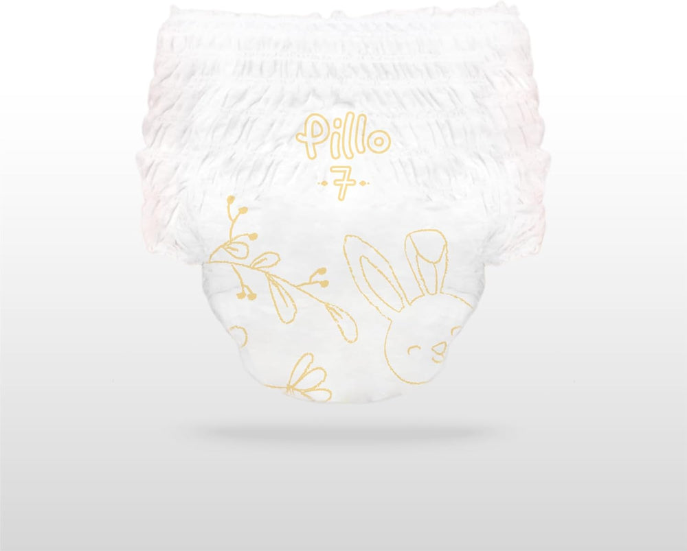 Pillo-Windeln, Größe 7, 84 Stück, 4 Packungen mit je 21 Windeln, Größe 7 – XXL (15+ kg) – Babywindeln