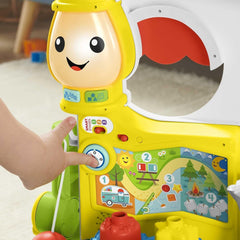 Fisher-Price - Laugh and Learn Camper 3-in-1, jucărie de împins primii pași și centru de activități muzicale, jucărie pentru copii 9-36 luni, HCK51 Jucarii Bebe Naty Shop