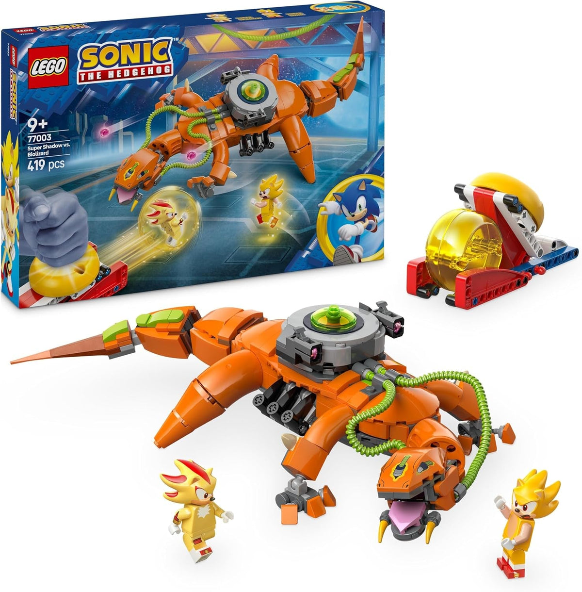 LEGO Sonic the Hedgehog Super Shadow Vs. Biolizard-Gamer-Spielzeuggeschenk für Jungen und Mädchen. Sammelspielset für Kinder und Videospielfans mit Charakterfiguren. 77003. Bausets. Besuche den LEGO-Store. Standardtitel