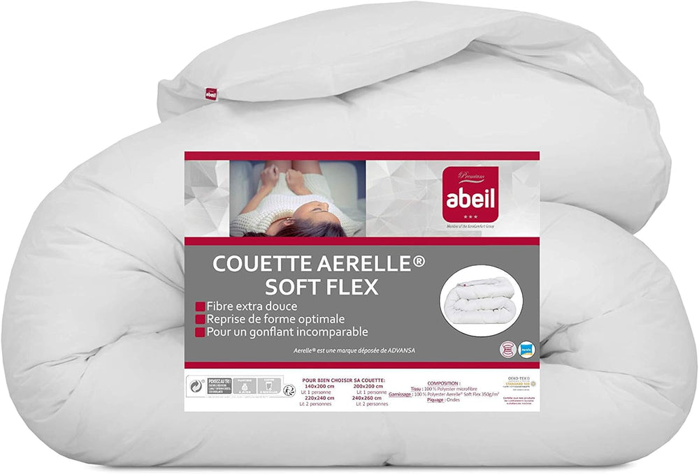 Soft Flex Steppdecke, Polyester, weiß, 240 x 260 cm Naty Shop Steppdecken und Steppdecken 240 x 260 cm
