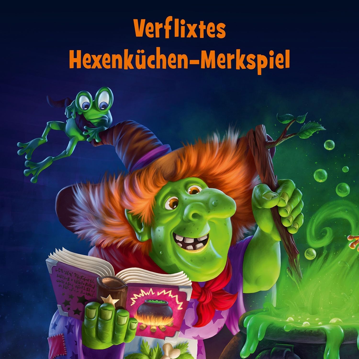 Kosmos 683498 Spinnengift und Froschschleim: Was ist im Kessel? Ein lustiges Memory-Spiel für 2-4 Spieler, Brettspiel, Spiel für Kinder ab 6 Jahren.