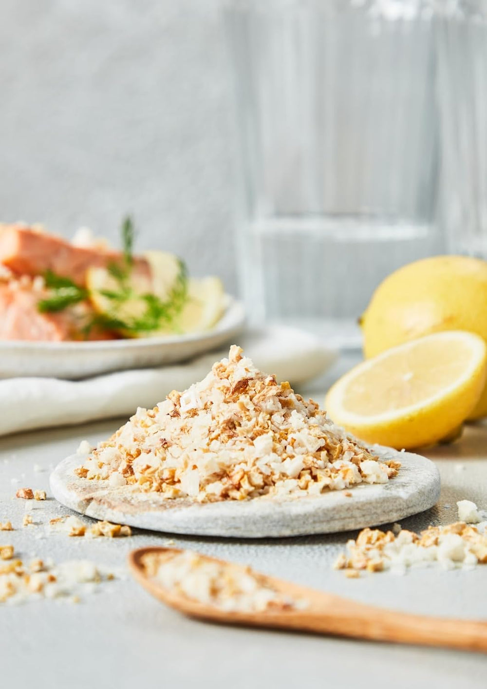 Fuchs Gewürze - Citronensalz | Toppingsalz mit Pyramidenflocken & Zitrone | Knusprige Verfeinerung für Fisch und Gemüse | Zitronensalz in Premium-Qualität | 60 g im wiederverschließbaren Gewürzglas