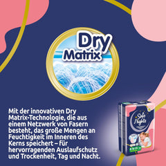 Safe Nights Girl, saugfähige Nachtwäsche für Mädchen von 8–16 Jahren (30–50 kg), 14er-Pack