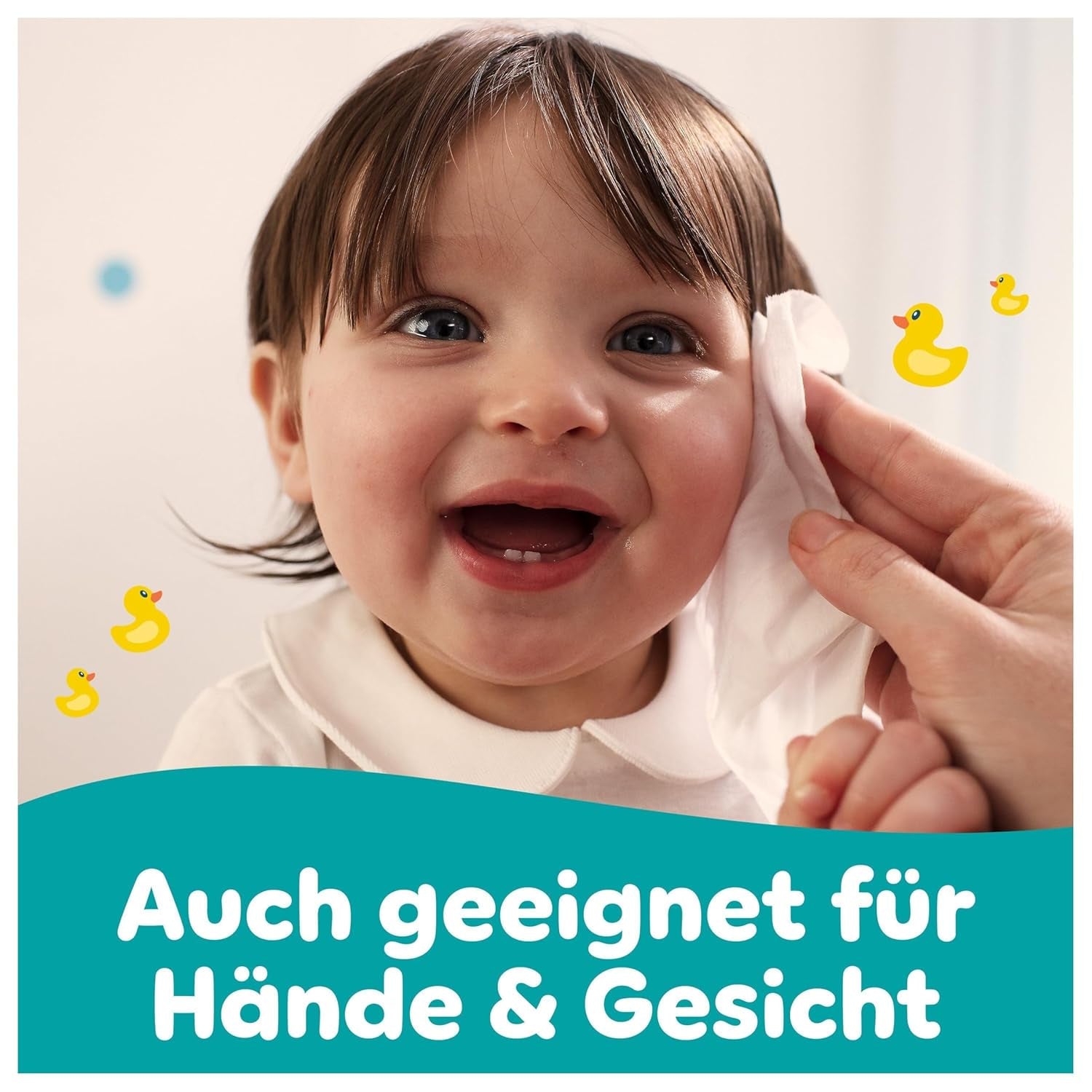 Pampers Fresh Clean Feuchttücher, 15 Packungen mit 80 Tüchern, insgesamt 1200 Tücher, leichter Duft, auch für Hände und Gesicht geeignet