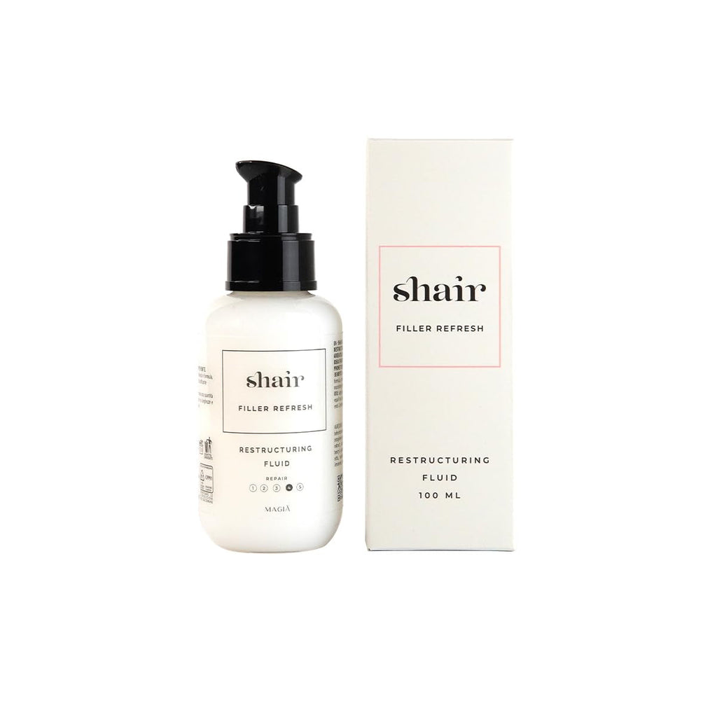 Shair Filler Refresh: fluid de restructurare, revitalizant, revigorant, mătăsos, descurcător, pentru părul tern, uscat, tratat, cu vârfuri despicate Produse pentru descurcarea părului Naty Shop Titlu implicit