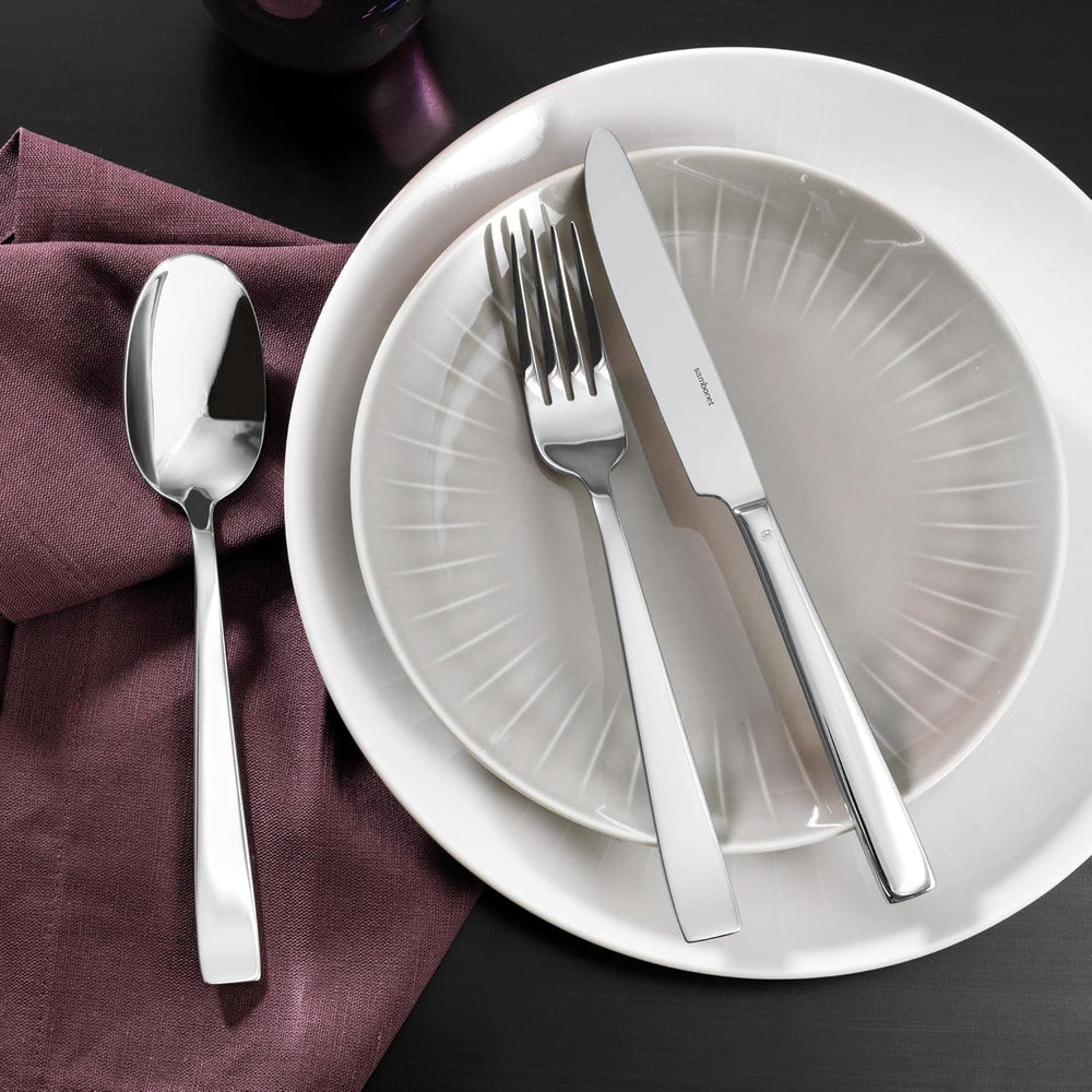 Sambonet 62512-83 Flaches Monoblock-Besteckset, 36-teilig, 18/10 Edelstahl, spülmaschinenfest, Kitchen Naty Shop
