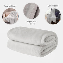 Brentford's Ultra Soft Fleece-Tagesdecke, Silbergrau, großes Doppelbett – 150 x 200 cm. Betten und Decken. Beuche den Brentfords-Store