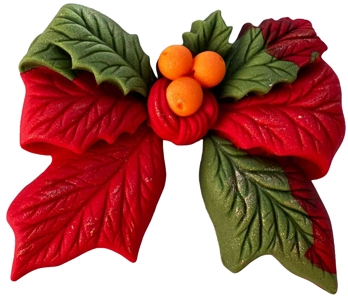 Essbare Weihnachtsblume kaufen – festliche Tortendekoration