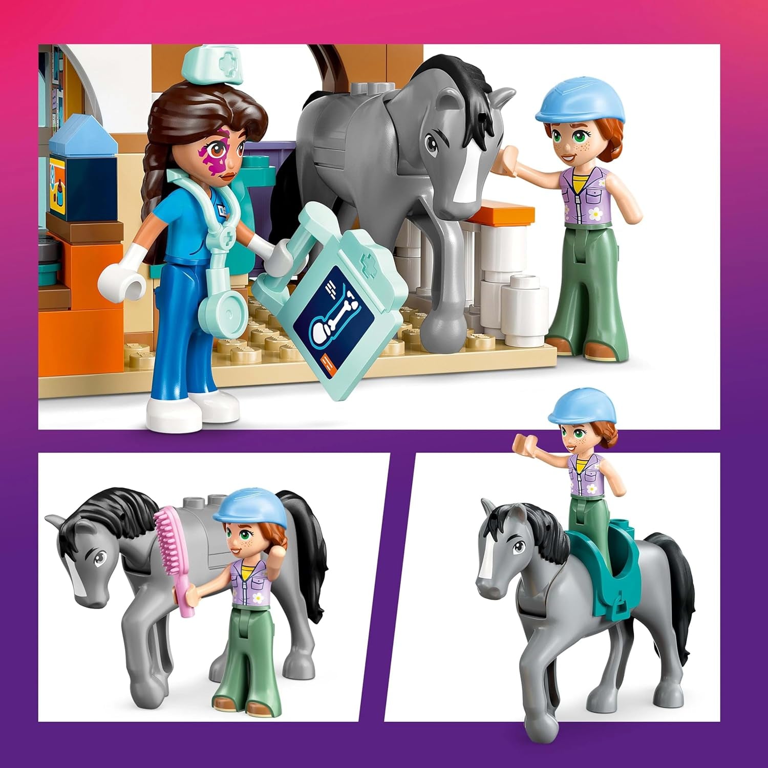 LEGO Friends Veterinärschrank für Pferde und Haustiere, Bau- und Spielset für fantasievolles Rollenspiel mit 3 Minifiguren und 5 Tierfiguren, Geschenkidee für Mädchen ab 7 Jahren 42651 Bausets Besuchen Sie den LEGO-Store