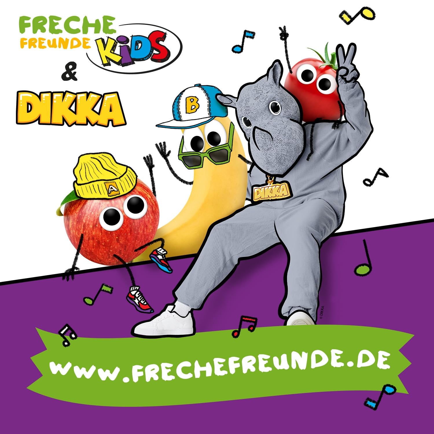 FRECHE FREUNDE KIDS, Bobs & DIKKAs Knuspriges Bananen-Kakao-Müsli, knuspriges Schokoladen-Müsli für Kinder, wenig Zucker, ohne Zusatzstoffe, 100 % vegan, 6 Stück (6 x 280 g)