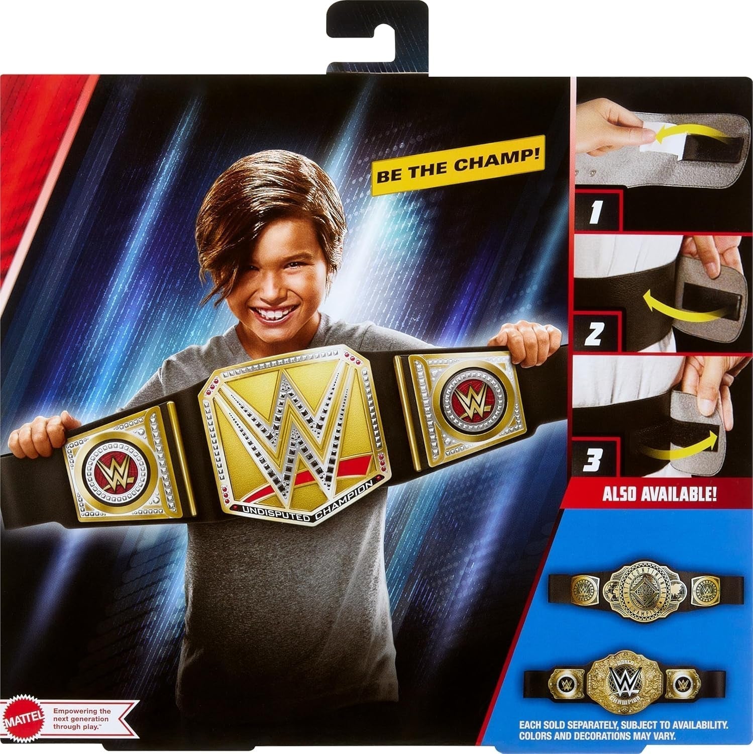 Mattel Mattel WWE Championship Belt, Undisputed WWE Universal Championship Role Play And Costume, Aprox. 100 Cm Lungă Faux Leather Belt With Unique Fitting, HYJ35 Action figures Naty Shop